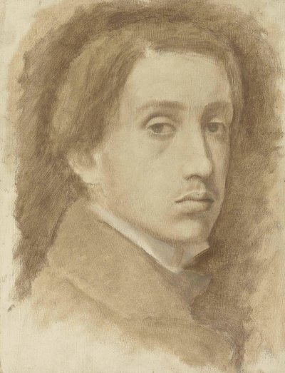 Autoportret, ok. 1854 r. autorstwa Edgar Degas