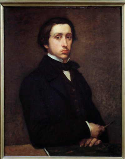 Autoportret lub Degas w malarstwie portretowym Edgara Degasa (1834-1917) 1855 Ndz. 0,81x0,64 m Paryż, musee d