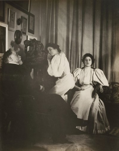 [Autoportret z Christine i Yvonne Lerolle], prawdopodobnie 1895-96. autorstwa Edgar Degas