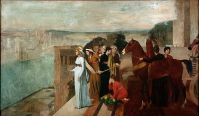 Semiramis Building Babylon (olej na płótnie) autorstwa Edgar Degas