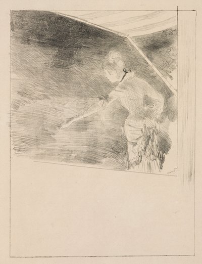Piosenkarz na koncercie w kawiarni autorstwa Edgar Degas