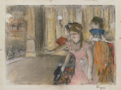 Piosenkarze na scenie autorstwa Edgar Degas
