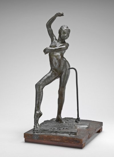 Taniec hiszpański, ok.1880 (barwiony wosk pszczeli, metalowa armatura, na drewnianej podstawie) autorstwa Edgar Degas