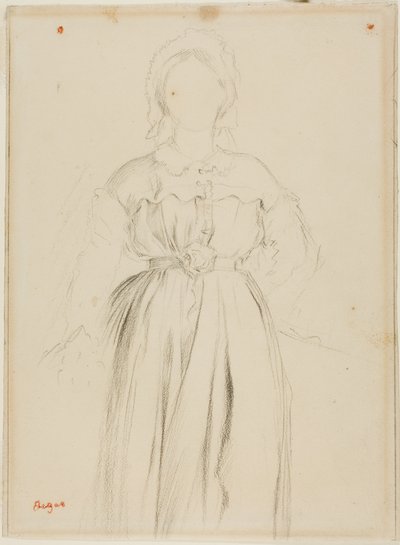 Studium do portretu Marguérite de Gas autorstwa Edgar Degas