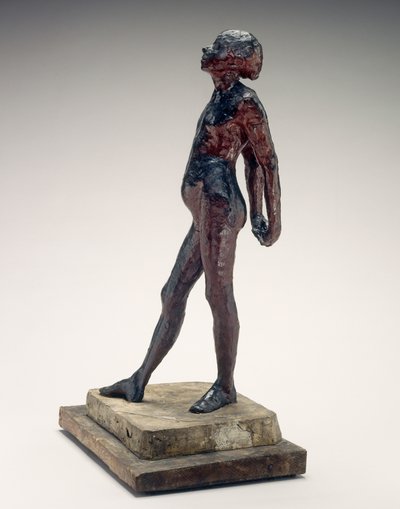 Studium aktu małej tancerki w wieku czternastu lat nagiej małej tancerki, ok. 1930 r. 1878-1881. autorstwa Edgar Degas