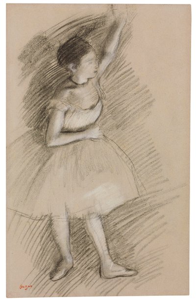 Studium tancerza autorstwa Edgar Degas