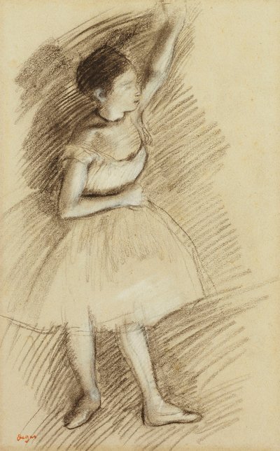 Studium tancerza; Gabinet tancerza autorstwa Edgar Degas
