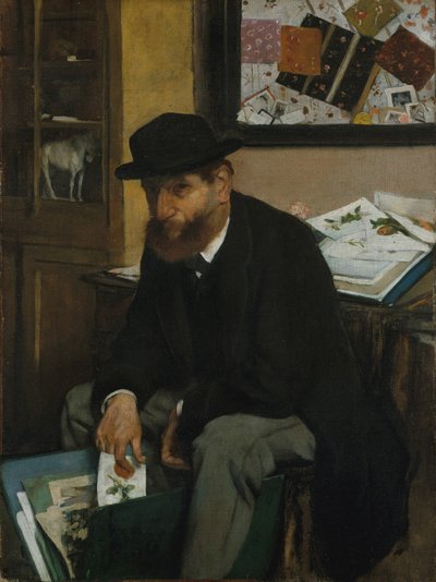 Kolekcjoner grafik, 1866 autorstwa Edgar Degas
