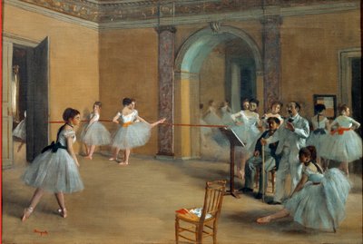 Foyer taneczne w Operze przy rue Le Peletier autorstwa Edgar Degas
