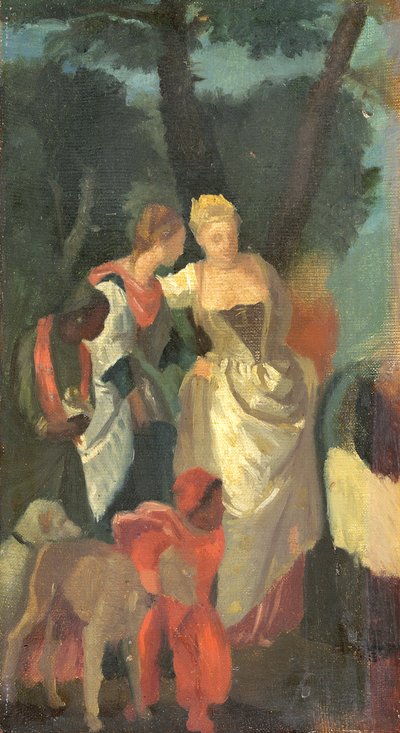 Znalezienie Mojżesza, wg obrazu Veronese, koniec lat 60. XIX w. autorstwa Edgar Degas
