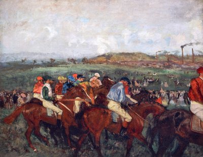 Wyścig dżentelmenów, przed startem autorstwa Edgar Degas