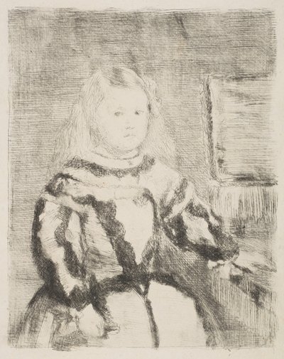 Infantka Małgorzata według Velázqueza, 1862-64. autorstwa Edgar Degas