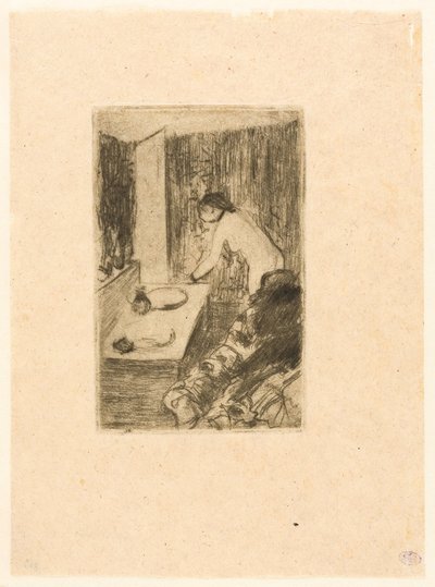 Mała garderoba autorstwa Edgar Degas