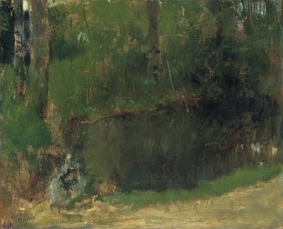 Staw w lesie, ok. 1868 autorstwa Edgar Degas