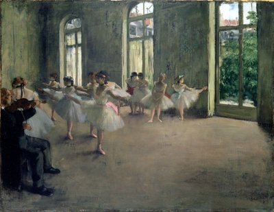 Próba, ok. 1873-78 autorstwa Edgar Degas