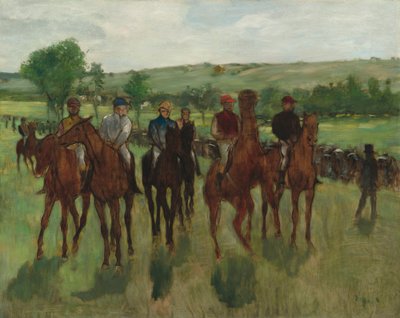 Jeźdźcy, ok.1885 autorstwa Edgar Degas