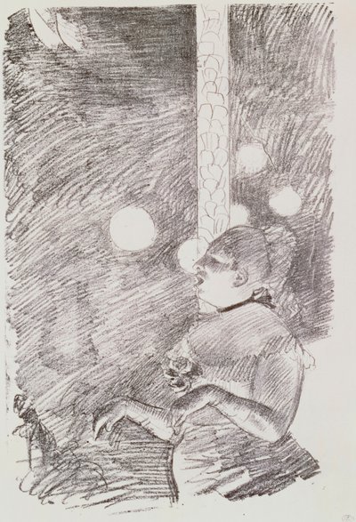 Pieśń psa, 1876-77 autorstwa Edgar Degas
