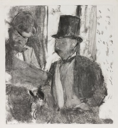 Dwaj koneserzy, ok.1880 autorstwa Edgar Degas