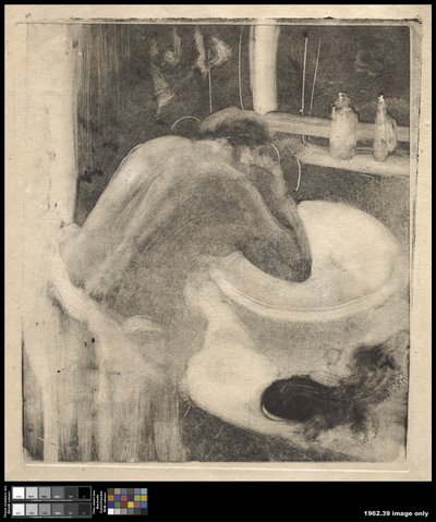Umywalka, ok.1880-85 autorstwa Edgar Degas
