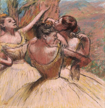 Trzech tancerzy, ok.1899 autorstwa Edgar Degas
