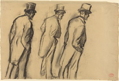 Trzy studia o stanie Ludovica Halévy autorstwa Edgar Degas