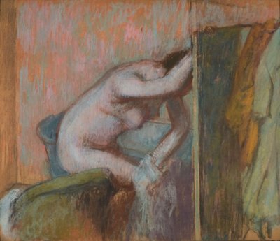Toaleta po kąpieli, ok.1888 (pastel na tekturze) autorstwa Edgar Degas