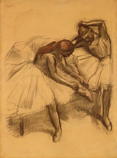 Dwóch tancerzy, 1905 autorstwa Edgar Degas