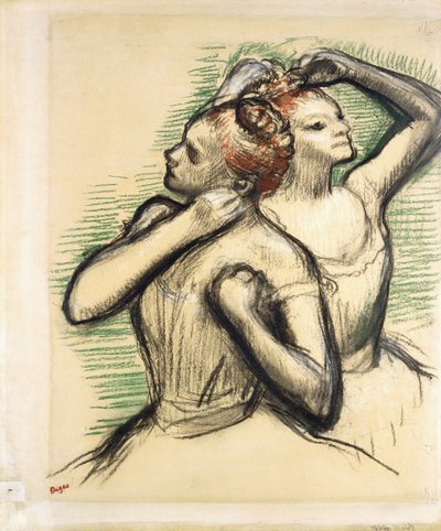 Dwóch tancerzy, ok.1897 autorstwa Edgar Degas