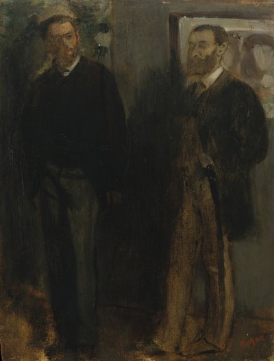 Dwóch mężczyzn, ca. 1865-69. autorstwa Edgar Degas