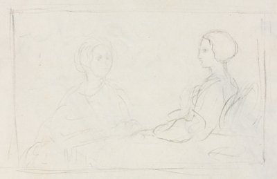Dwie siedzące kobiety (verso) autorstwa Edgar Degas
