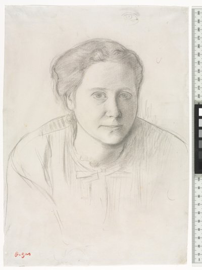 Wiktoria Dubourg, c.1866 autorstwa Edgar Degas