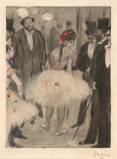 Virginie podziwiana, podczas gdy markiz Cavalcanti patrzy, c. 18761877. autorstwa Edgar Degas