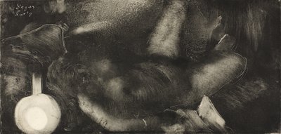 Kobieta leżąca na łóżku, ok. 1885 r. autorstwa Edgar Degas