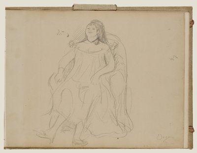 Kobieta siedząca autorstwa Edgar Degas