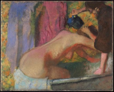 Kobieta w kąpieli, c.1895 autorstwa Edgar Degas