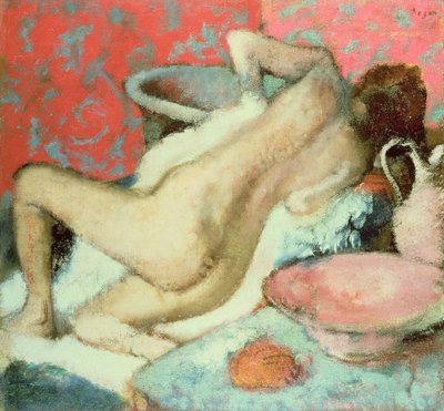 Kobieta susząca się, 1896 autorstwa Edgar Degas