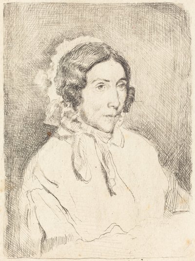 Kobieta w marszczonej czapce (Dame agee) autorstwa Edgar Degas