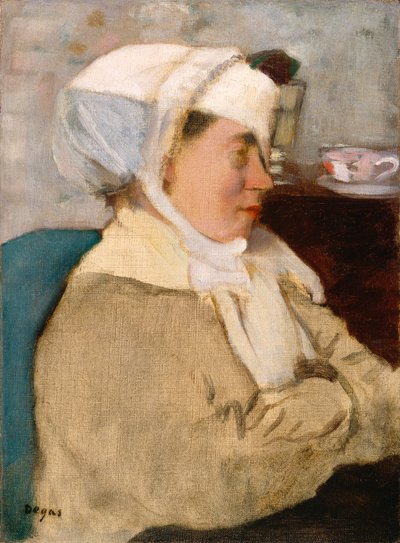 Kobieta z bandażem, ok.1872 autorstwa Edgar Degas
