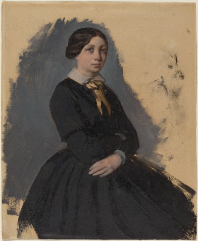 Młoda kobieta w czerni autorstwa Edgar Degas