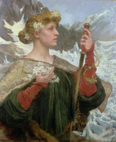 Szarotka (olej na panelu) autorstwa Edgar Maxence