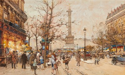 Wspomnienie (olej na panelu) autorstwa Edgar Maxence