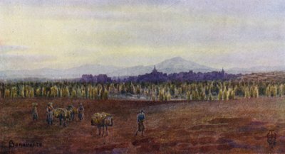 Północna Hiszpania: Benavente, Spod mostu Castro Gonzalo (kolor lito) autorstwa Edgar T. A. Wigram