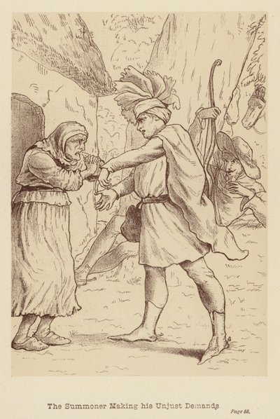 Przywoływacz stawiający niesprawiedliwe żądania (litografia) autorstwa Edith Scannell