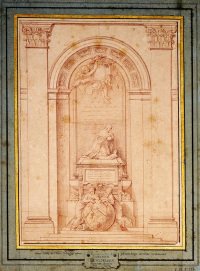 Studium do pomnika nagrobnego kardynała de Fleury, autorstwa Edmé Bouchardon