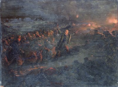 Atak generała Moneta na redutę Selinghinsk, 24 lutego autorstwa Edme Adolphe Fontaine