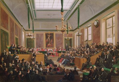 Wysoki Trybunał Sprawiedliwości w Wersalu, 7 marca 1849 r autorstwa Edme Adolphe Fontaine