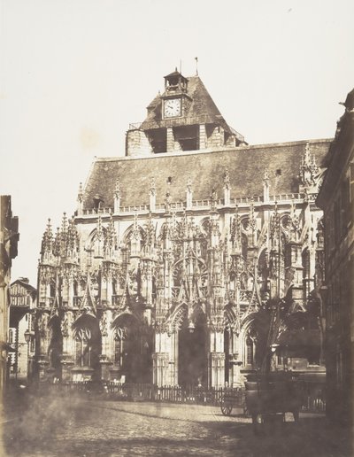 Katedra w Louviers, widok ogólny, 1852-54. autorstwa Edmond Bacot