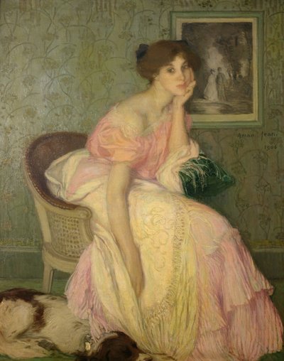 Portret młodej dziewczyny autorstwa Edmond François Aman Jean