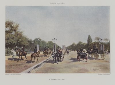 Wejście do Lasku Bulońskiego autorstwa Edmond Georges Grandjean