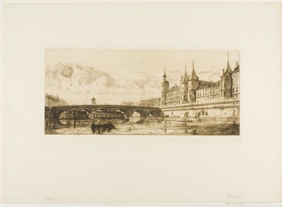 Pont au Change, Paryż autorstwa Edmond Gosselin